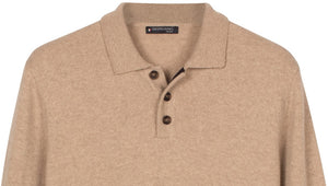 Oatmeal Knitted Polo