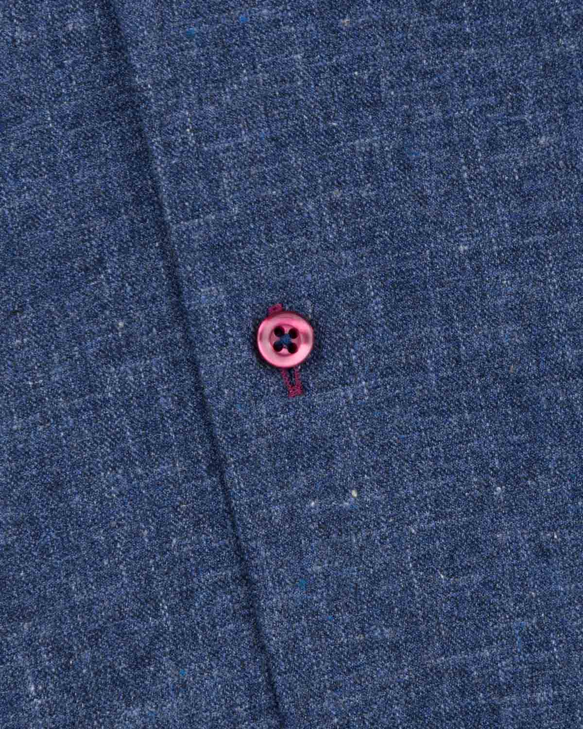 Blue Brushed Cotton Shirt