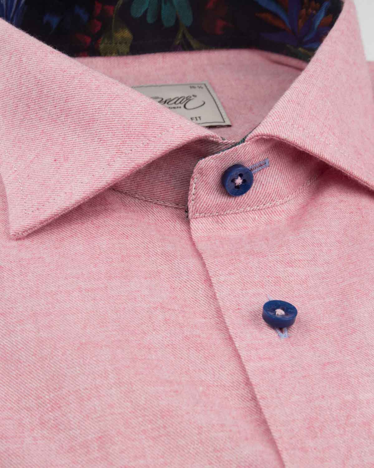 Pink Brushed Cotton Shirt