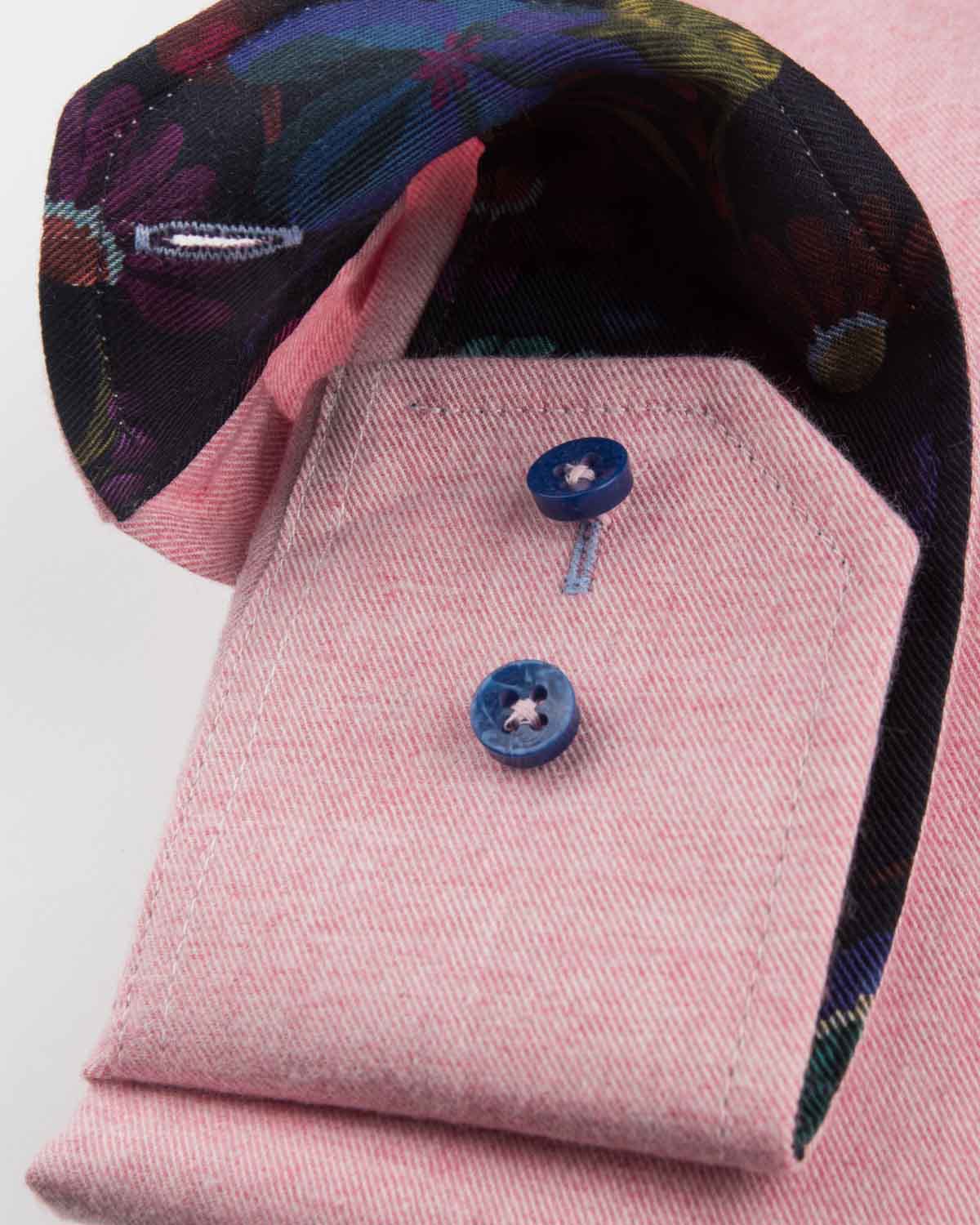 Pink Brushed Cotton Shirt