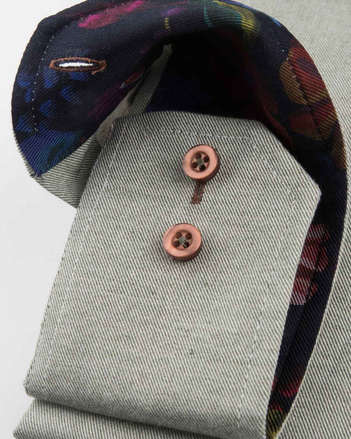 Green Brushed Cotton Shirt