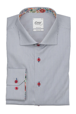 Blue Neat Stripe Shirt