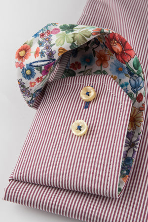 Rose Neat Stripe Shirt