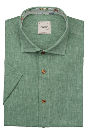 Green Linen Cotton Shirt