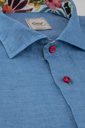 Blue Linen Shirt