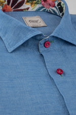 Load image into Gallery viewer, Blue Linen Shirt
