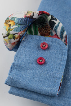 Blue Linen Shirt