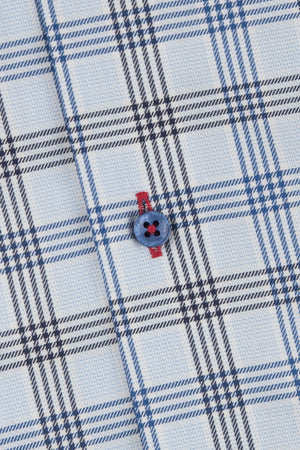 Blue Check Short Sleeve Shirt