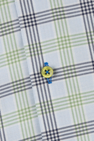 Green  Check Short Sleeve Shirt