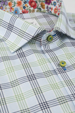 Load image into Gallery viewer, Green  Check Short Sleeve Shirt
