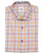 Load image into Gallery viewer, Orange Check Short Sleeve Shirt
