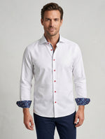 Load image into Gallery viewer, White Contrast Details Shirt
