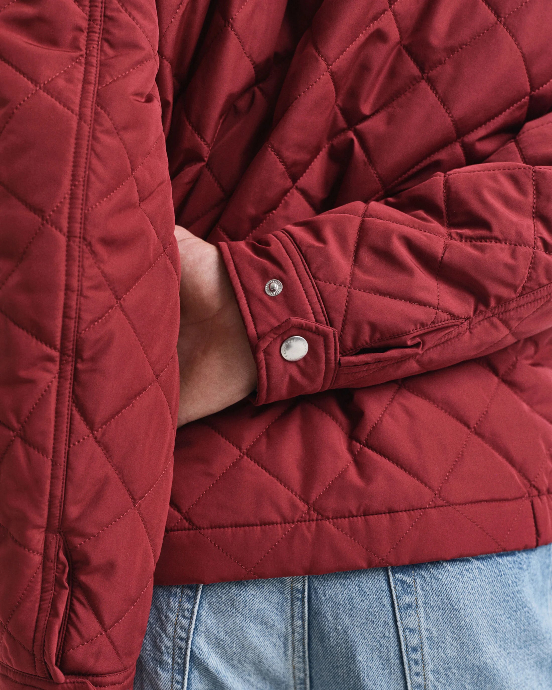 Red Quilted Windcheater