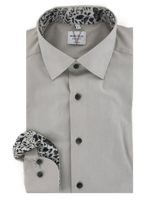 Beige Diagonal Twill Shirt
