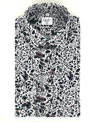 Brown Floral Print Shirt