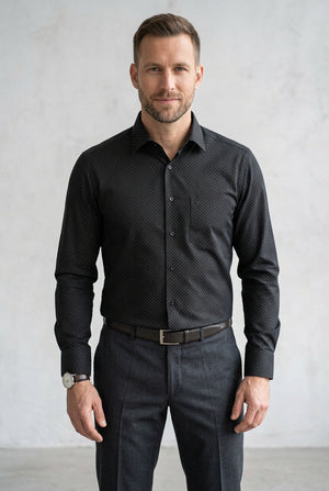 Black Pin Dot Shirt