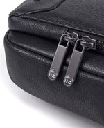 Load image into Gallery viewer, Black Leather Man Bag
