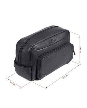Black Leather Wah Bag