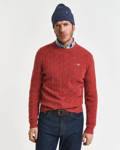 Rust Cable Knit Jumper