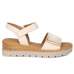 Load image into Gallery viewer, Beige Shout Wedge Heel Sandals
