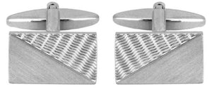 Diagonal Brushed Cufflinks