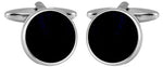 Load image into Gallery viewer, Onyx Round Cufflinks
