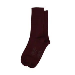 Bordeaux Cotton Blend Socks