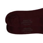 Load image into Gallery viewer, Bordeaux Cotton Blend Socks
