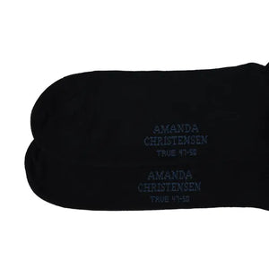 Navy Cotton Blend Socks