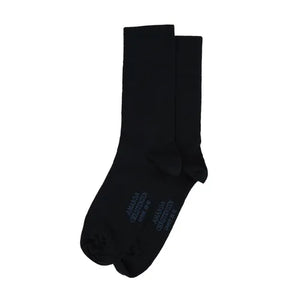 Navy Wool Blend Socks