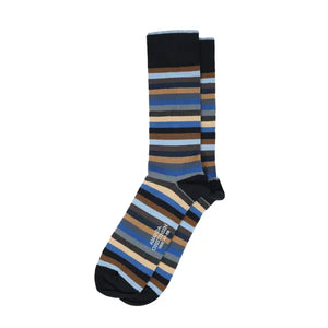 Navy Multi Stripe Socks