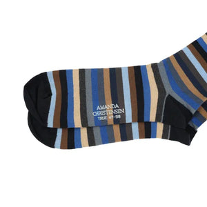 Navy Multi Stripe Socks