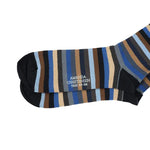 Load image into Gallery viewer, Navy Multi Stripe Socks
