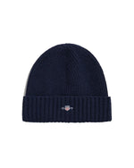Load image into Gallery viewer, Gant Shield Wool Beanie Navy
