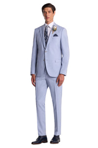 Blue Suit Trousers Regular Length