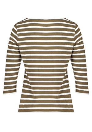 Green Striped Top