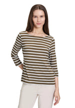 Load image into Gallery viewer, Green Striped Top
