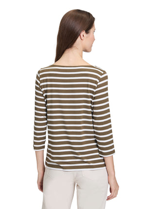 Green Striped Top