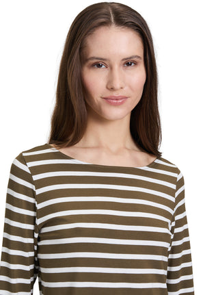 Green Striped Top