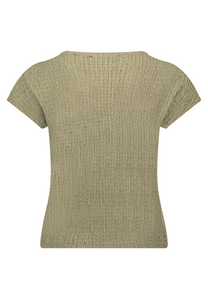 Khaki Textured Top