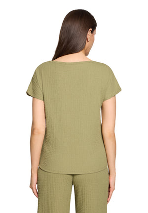 Khaki Textured Top