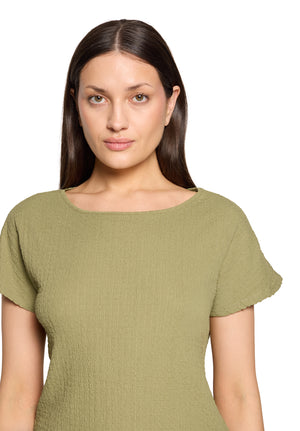 Khaki Textured Top