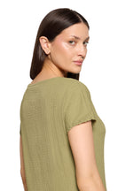 Load image into Gallery viewer, Khaki Textured Top
