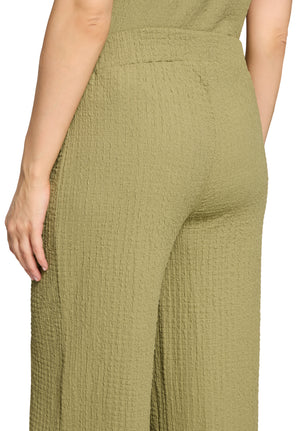 Khaki Textured Trousers