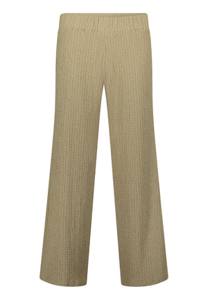 Khaki Textured Trousers