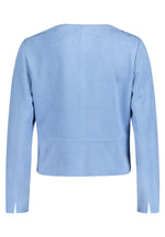 Load image into Gallery viewer, Blue Faux Suede Jacket
