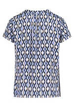 Load image into Gallery viewer, V-Neck Geo Print Blouse

