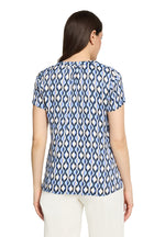 Load image into Gallery viewer, V-Neck Geo Print Blouse
