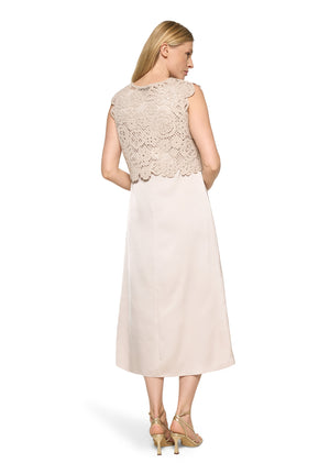 Beige Crochet Dress