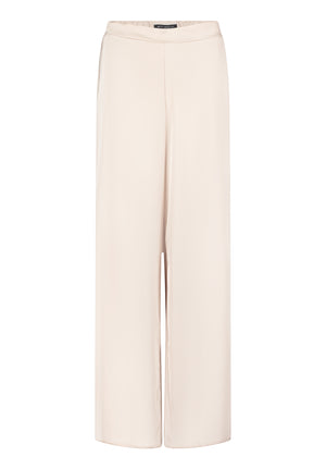 Beige Satin Finish Trousers